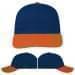 USA Made Navy-Orange Unstructured "Dad" Cap