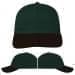 USA Made Hunter Green-Black Unstructured "Dad" Cap
