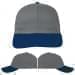 USA Made Light Gray-Navy Unstructured "Dad" Cap