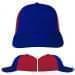 USA Made Royal Blue-Red Unstructured "Dad" Cap