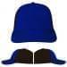 USA Made Royal Blue-Black Unstructured "Dad" Cap