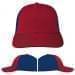 USA Made Red-Navy Unstructured "Dad" Cap