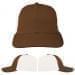 USA Made Brown-White Unstructured "Dad" Cap
