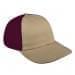 Khaki Unstructured "Dad"-Burgundy Back Half