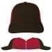 USA Made Black-Red Unstructured "Dad" Cap
