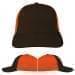USA Made Black-Orange Unstructured "Dad" Cap