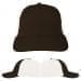 USA Made Black-White Unstructured "Dad" Cap
