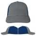 USA Made Light Gray-Navy Unstructured "Dad" Cap
