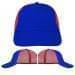 USA Made Royal Blue-Red Unstructured "Dad" Cap