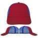 USA Made Red-Royal Blue Unstructured "Dad" Cap