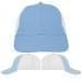 Light Blue-White Meshback Snapback Dad Cap, Virtual Image
