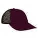 Burgundy-Black Meshback Snapback Dad Cap