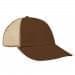 Brown-Khaki Meshback Velcro Dad Cap