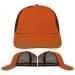 USA Made Orange-Black Unstructured "Dad" Cap