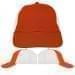 Orange-White Meshback Snapback Dad Cap, Virtual Image