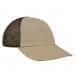 Khaki Unstructured "Dad"-Black Back Half