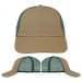 USA Made Khaki-Hunter Green Unstructured "Dad" Cap