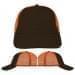 USA Made Black-Orange Unstructured "Dad" Cap