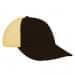 Black-Athletic Gold Meshback Snapback Dad Cap