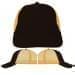 Black-Athletic Gold Meshback Snapback Dad Cap, Virtual Image
