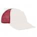White Unstructured "Dad"-Red Back Half