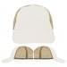 USA Made White-Khaki Unstructured "Dad" Cap