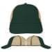 USA Made Hunter Green-Khaki Unstructured "Dad" Cap