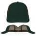 USA Made Hunter Green-Black Unstructured "Dad" Cap
