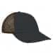 Dark Gray Unstructured "Dad"-Black Back Half