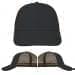 USA Made Dark Gray-Black Unstructured "Dad" Cap