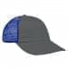 Light Gray-Royal Blue Meshback Velcro Dad Cap