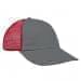 Light Gray Unstructured "Dad"-Red Back Half