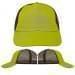 USA Made Safety Green-Black Unstructured "Dad" Cap