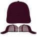 Burgundy-Burgundy Meshback Velcro Dad Cap, Virtual Image