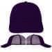 Purple-Purple Meshback Velcro Dad Cap, Virtual Image