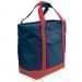 USA Made Heavy Canvas XL Beach Totes, Navy-Red, 7001216-AM2