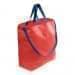USA Made Duck Canvas Shoulder Carry Totes, Red-Navy, 7001794-AEZ