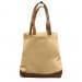 USA Made Duck Canvas Promo Boat Totes, Khaki-Brown, 7011000-AJS