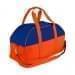 USA Made Nylon Poly Overnight Duffel Bags, Royal Blue-Orange, 8001306-A00