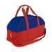 USA Made Nylon Poly Overnight Duffel Bags, Royal Blue-Red, 8001306-A02
