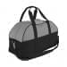USA Made Nylon Poly Overnight Duffel Bags, Grey-Black, 8001306-A1R