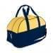 USA Made Nylon Poly Overnight Duffel Bags, Gold-Navy, 8001306-A4Z