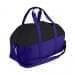 USA Made Nylon Poly Overnight Duffel Bags, Black-Purple, 8001306-AO1