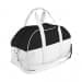 USA Made Nylon Poly Overnight Duffel Bags, Black-White, 8001306-AO4