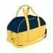 USA Made Nylon Poly Overnight Duffel Bags, Navy-Gold, 8001306-AW5