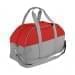 USA Made Nylon Poly Overnight Duffel Bags, Red-Grey, 8001306-AZU