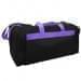 USA Made Poly Travel Carry On Duffels, Black-Purple, 8006729-02-AO1