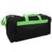 USA Made Poly Travel Carry On Duffels, Black-Lime, 8006729-02-AOY