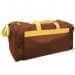 USA Made Poly Travel Carry On Duffels, Brown-Gold, 8006729-02-AP5