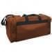 USA Made Poly Travel Carry On Duffels, Brown-Black, 8006729-02-APR